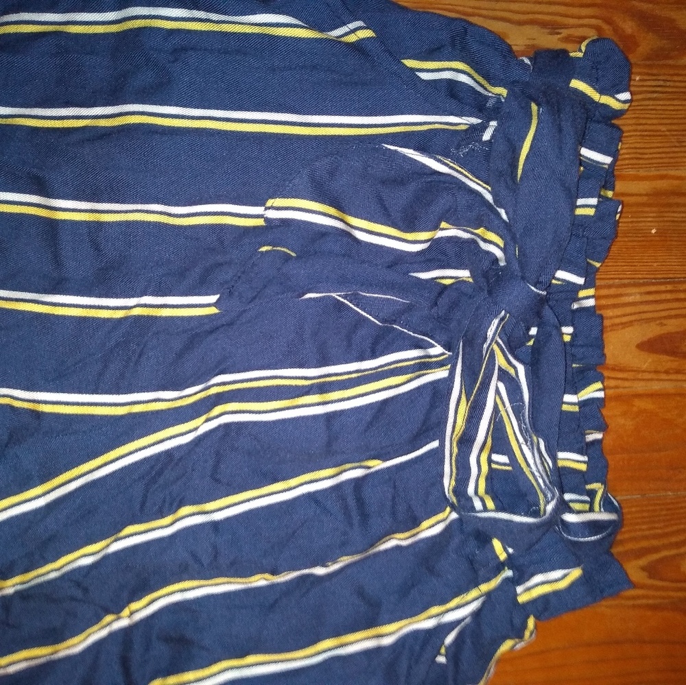 American Eagle Striped Paper Bag Pants